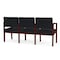 Lesro 3 Seat Tandem Seating W/ No Center Arms, 65 in W 26 in L 31.5 in H, Lenox Series LW3101 - alternate 2